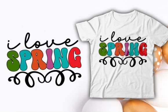 Download I Love Spring Easter Retro T-Shirt - Premium Resources