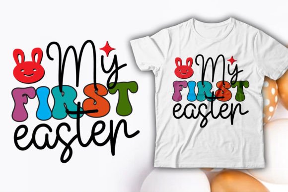 Download My First Easter Retro T-Shirt Design - Premium Bundle