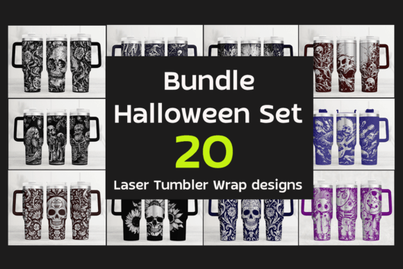 Download Halloween 40oz Laser Tumbler Wrap SVG Bundle - Premium Resources