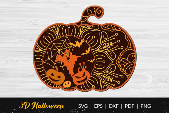Download Halloween Pumpkin Multilayer Cut Files - Multilayer cut files Collection